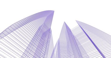 soyut mimari duvar kağıdı tasarımı, dijital konsept arkaplan