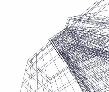 soyut mimari duvar kağıdı tasarımı, dijital konsept arkaplan