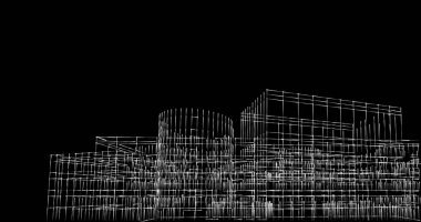 soyut mimari duvar kağıdı tasarımı, dijital konsept arkaplan