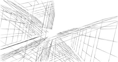 soyut mimari duvar kağıdı tasarımı, dijital konsept arkaplan