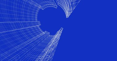 soyut mimari duvar kağıdı tasarımı, dijital konsept arkaplan