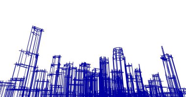 soyut mimari duvar kağıdı tasarımı, dijital konsept arkaplan