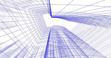 soyut mimari duvar kağıdı tasarımı, dijital konsept arkaplan