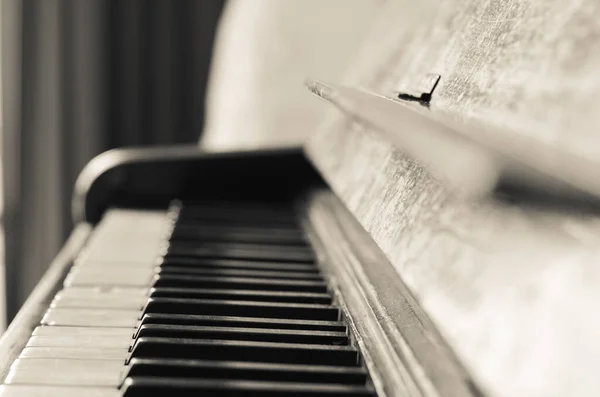 Εκλεκτό Πιάνο Κοντινό Πλάνο Εννοιολογικό Υπόβαθρο Τέχνης — Φωτογραφία Αρχείου