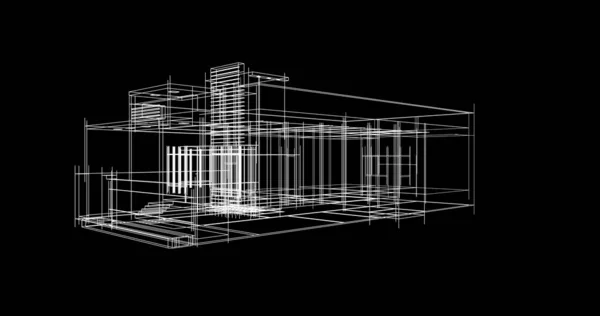 Abstrakcyjny Projekt Tapety Architektonicznej Cyfrowe Tło Koncepcyjne — Zdjęcie stockowe