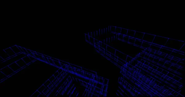 Абстрактный Архитектурный Дизайн Обоев Цифровой Концепт Фон — стоковое фото