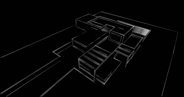 Абстрактный Архитектурный Дизайн Обоев Цифровой Концепт Фон — стоковое фото