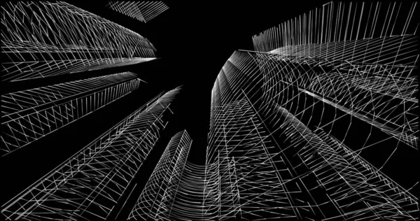 soyut mimari duvar kağıdı tasarımı, dijital konsept arkaplan