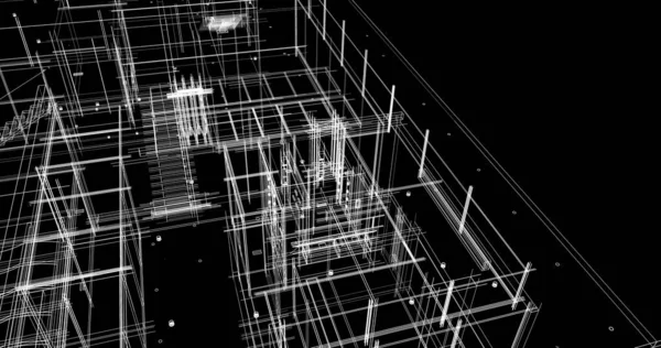 Абстрактный Архитектурный Дизайн Обоев Цифровой Концепт Фон — стоковое фото