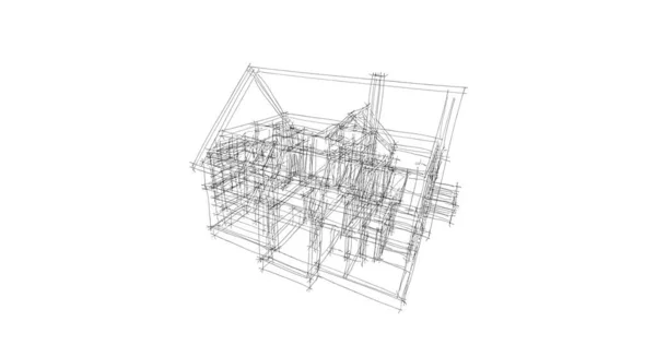 Minimale Geometrische Formen Architektonische Linien — Stockfoto