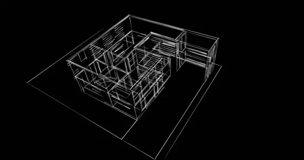 Abstrakcyjny Projekt Tapety Architektonicznej Cyfrowe Tło Koncepcyjne — Zdjęcie stockowe