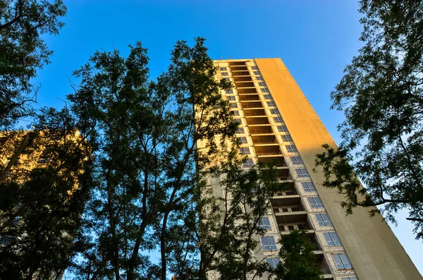 Vista Fachada Moderna Edifício Cidade — Fotografia de Stock