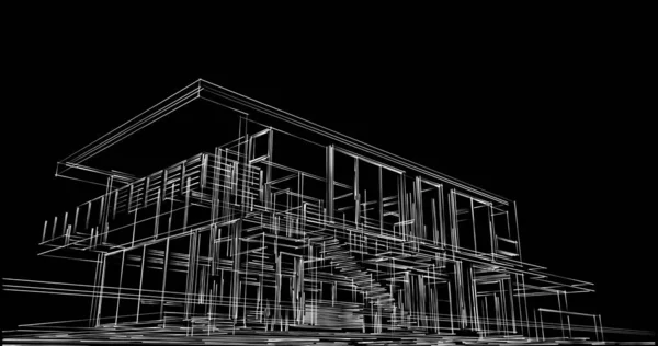 Абстрактный Архитектурный Дизайн Обоев Цифровой Концепт Фон — стоковое фото