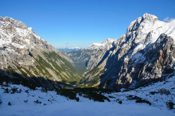 Landschap Uitzicht Bergen Natuur Achtergrond — Stockfoto