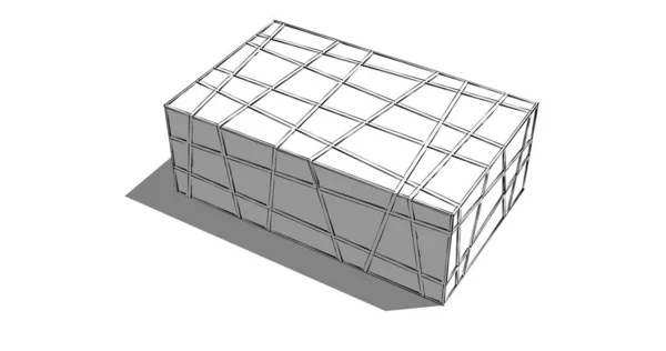 Abstrakcyjny Projekt Tapety Architektonicznej Cyfrowe Tło Koncepcyjne — Zdjęcie stockowe