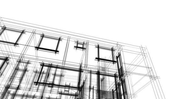 Architecture Building Illustration Background — Stock Photo, Image