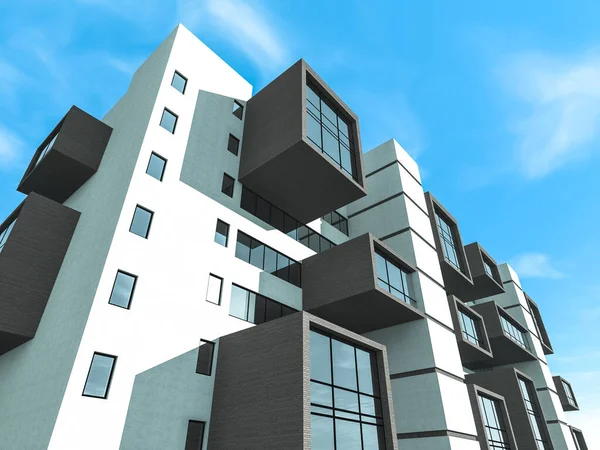 mimari sanat konsepti, minimum geometrik şekiller. 