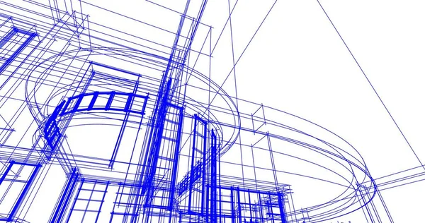 Абстрактный Архитектурный Дизайн Обоев Цифровой Концепт Фон — стоковое фото