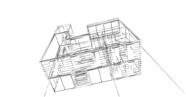 Abstrakcyjny Projekt Tapety Architektonicznej Cyfrowe Tło Koncepcyjne — Zdjęcie stockowe