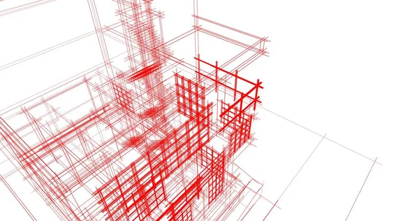 Абстрактный Архитектурный Дизайн Обоев Цифровой Концепт Фон — стоковое фото