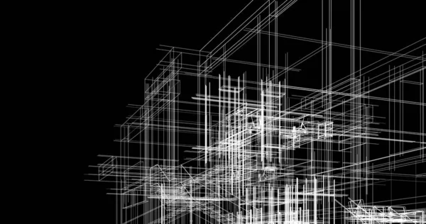 Абстрактный Архитектурный Дизайн Обоев Цифровой Концепт Фон — стоковое фото