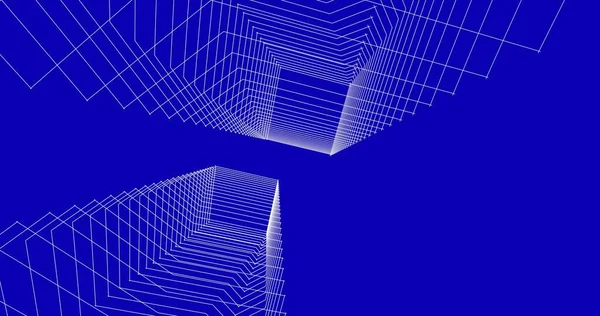 Mimari sanat konseptinde soyut çizgiler, minimum geometrik şekiller. 