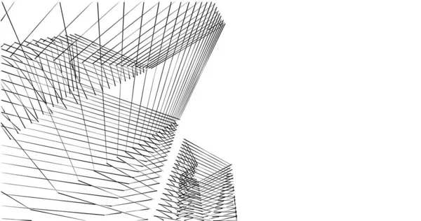 建筑墙纸设计 数字概念背景 — 图库照片