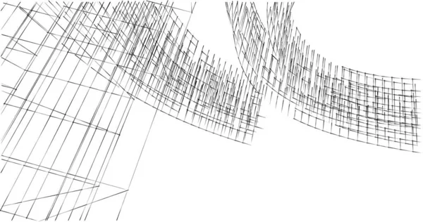 Disegno Astratto Carta Parati Architettonica Sfondo Concetto Digitale — Foto Stock