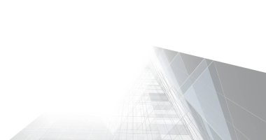 Mimari sanat konseptinde soyut çizgiler, minimum geometrik şekiller. 