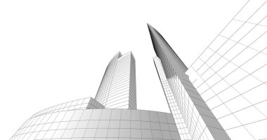 soyut mimari duvar kağıdı tasarımı, dijital konsept arkaplan