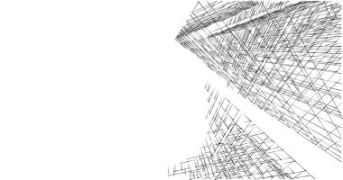 soyut mimari duvar kağıdı tasarımı, dijital konsept arkaplan