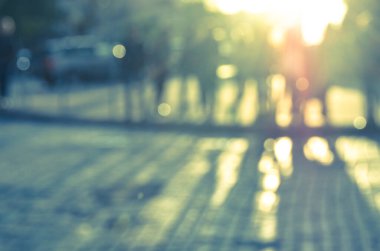 Bulanık şehir manzarası, soyut arkaplan 