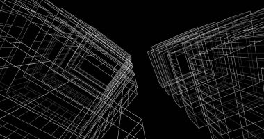 soyut mimari duvar kağıdı tasarımı, dijital konsept arkaplan