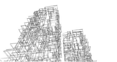 soyut mimari duvar kağıdı tasarımı, dijital konsept arkaplan