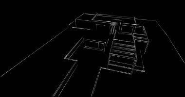soyut mimari duvar kağıdı tasarımı, dijital konsept arkaplan