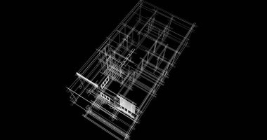 soyut mimari duvar kağıdı tasarımı, dijital konsept arkaplan