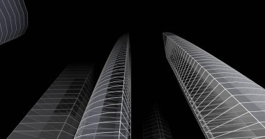 soyut mimari duvar kağıdı tasarımı, dijital konsept arkaplan