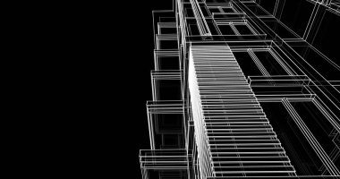 soyut mimari duvar kağıdı tasarımı, dijital konsept arkaplan