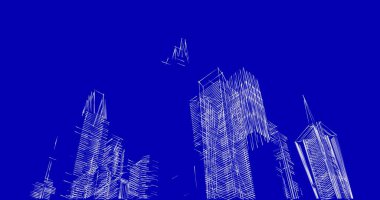 soyut mimari duvar kağıdı tasarımı, dijital konsept arkaplan