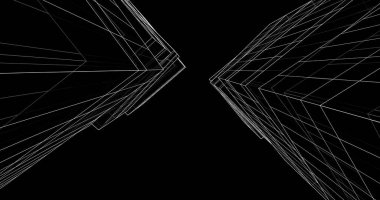 soyut mimari duvar kağıdı tasarımı, dijital konsept arkaplan