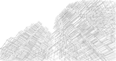 soyut mimari duvar kağıdı tasarımı, dijital konsept arkaplan