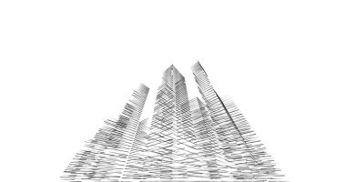 soyut mimari duvar kağıdı tasarımı, dijital konsept arkaplan