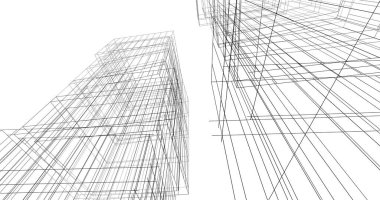 soyut mimari duvar kağıdı tasarımı, dijital konsept arkaplan