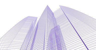 soyut mimari duvar kağıdı tasarımı, dijital konsept arkaplan