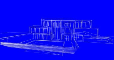 soyut mimari duvar kağıdı tasarımı, dijital konsept arkaplan