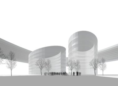 soyut mimari duvar kağıdı tasarımı, dijital konsept arkaplan