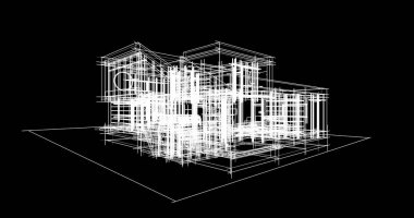 soyut mimari duvar kağıdı tasarımı, dijital konsept arkaplan