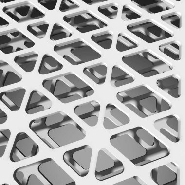 Mimari sanat konseptinde soyut çizgiler, minimum geometrik şekiller. 