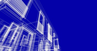 soyut mimari duvar kağıdı tasarımı, dijital konsept arkaplan