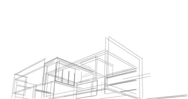 soyut mimari duvar kağıdı tasarımı, dijital konsept arkaplan